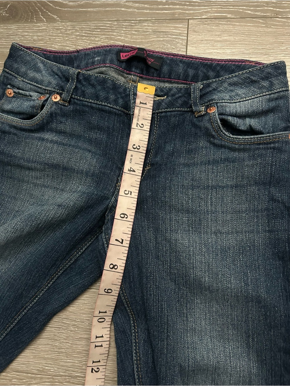 Levi's Dark Blue Skinny Flare Jeans - Picture 8 of 11